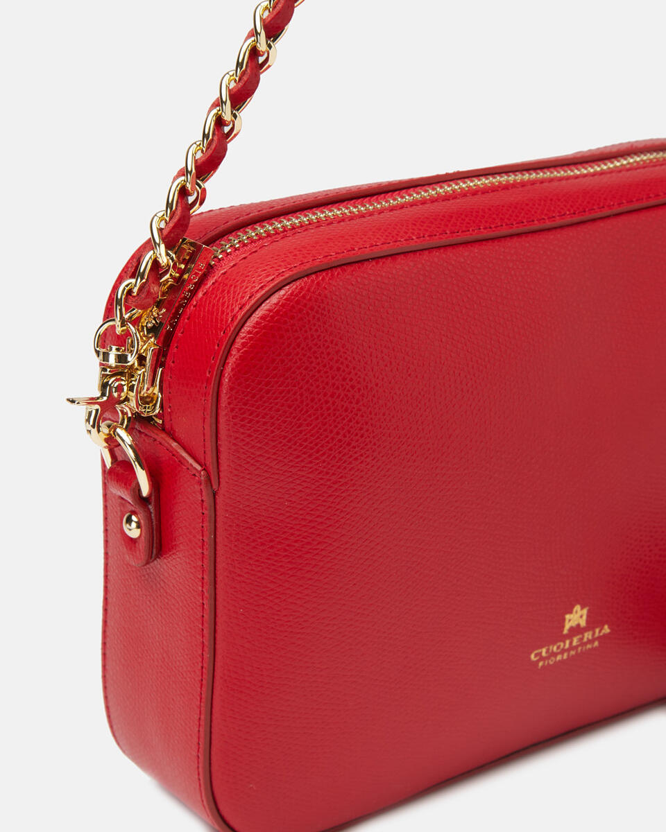 Camera bag Rot  - Mini Bags - Damen Taschen - Tasche - Cuoieria Fiorentina