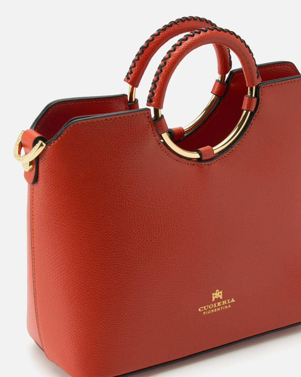 KLEINE HANDTASCHE Gebrannte orange  - Handtaschen - Damen Taschen - Tasche - Cuoieria Fiorentina