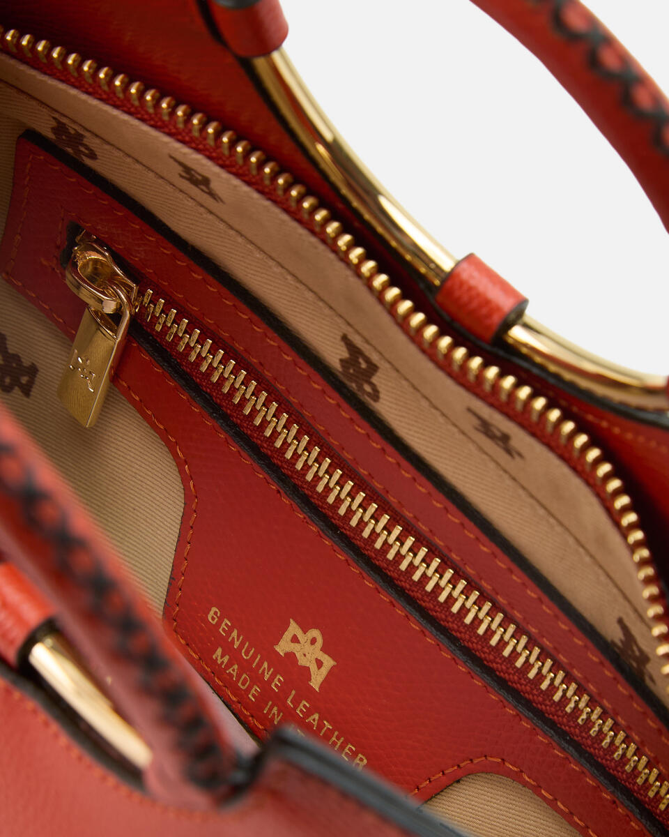 KLEINE HANDTASCHE Gebrannte orange  - Handtaschen - Damen Taschen - Tasche - Cuoieria Fiorentina