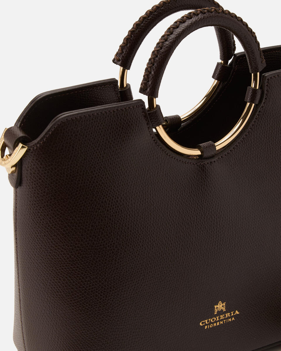 KLEINE HANDTASCHE Dunkelbraun  - Cuoieria Fiorentina