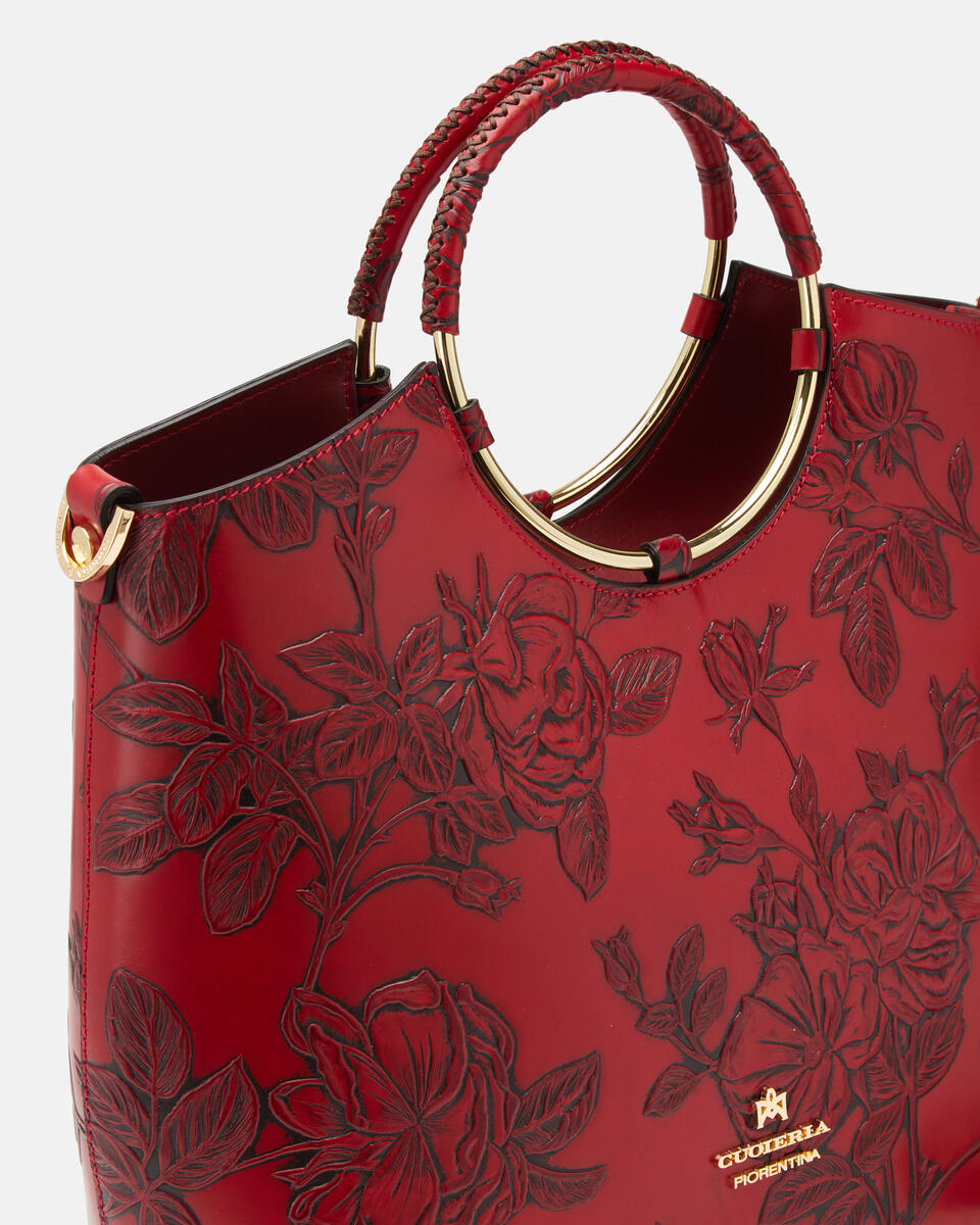 HANDTASCHE Rot  - Handtaschen - Damen Taschen - Tasche - Cuoieria Fiorentina