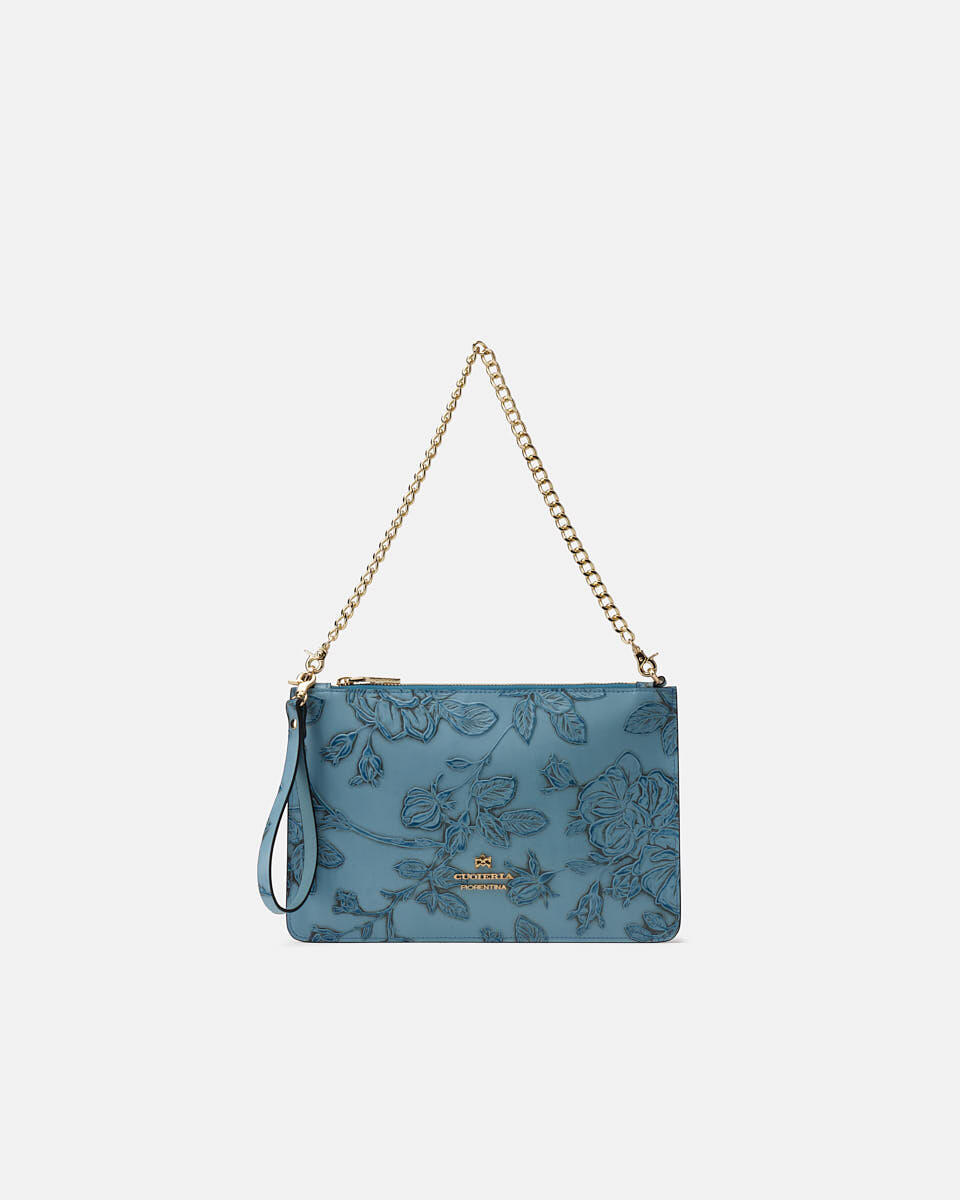 pochette Hellblau  - Handtaschen - Damen Taschen - Tasche - Cuoieria Fiorentina