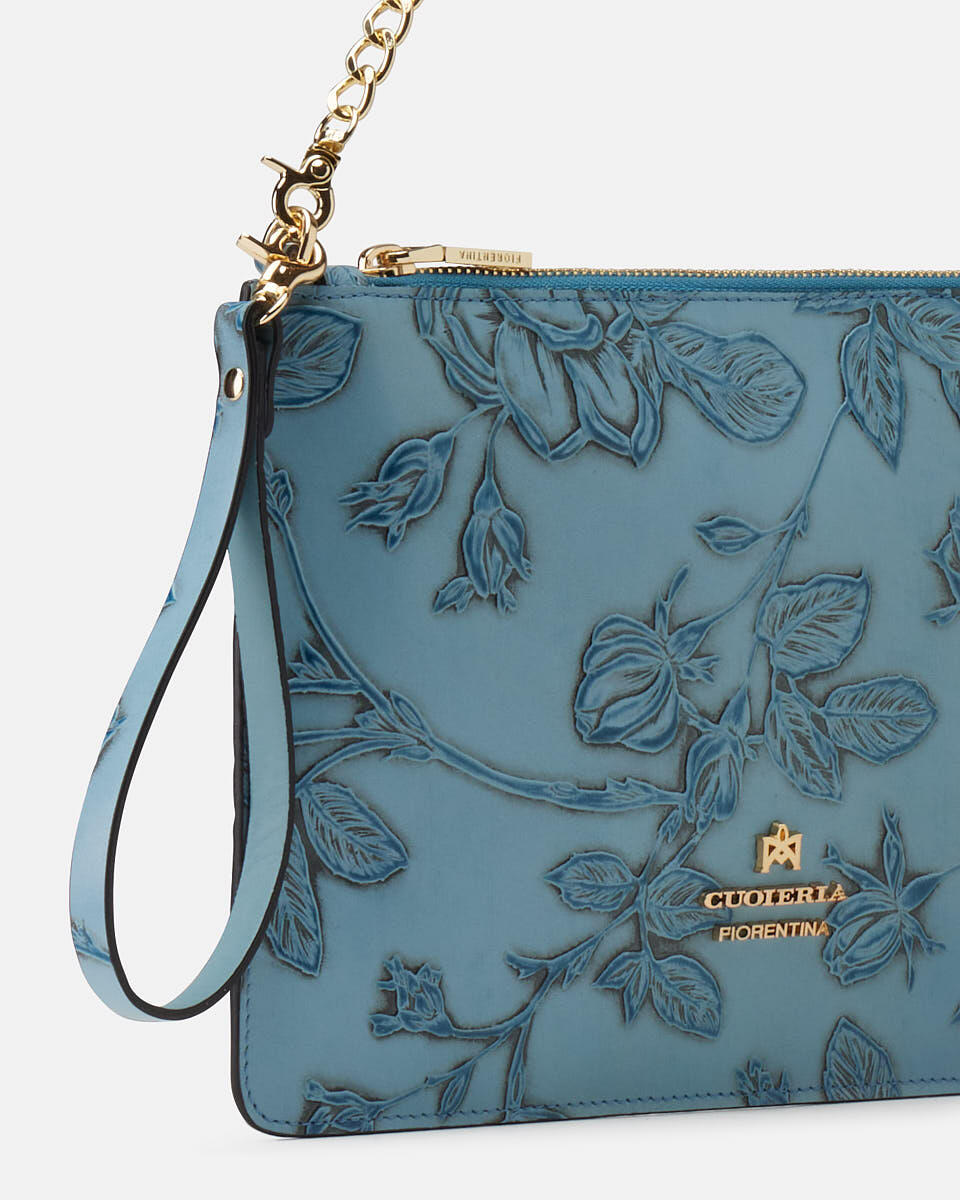 pochette Hellblau  - Handtaschen - Damen Taschen - Tasche - Cuoieria Fiorentina