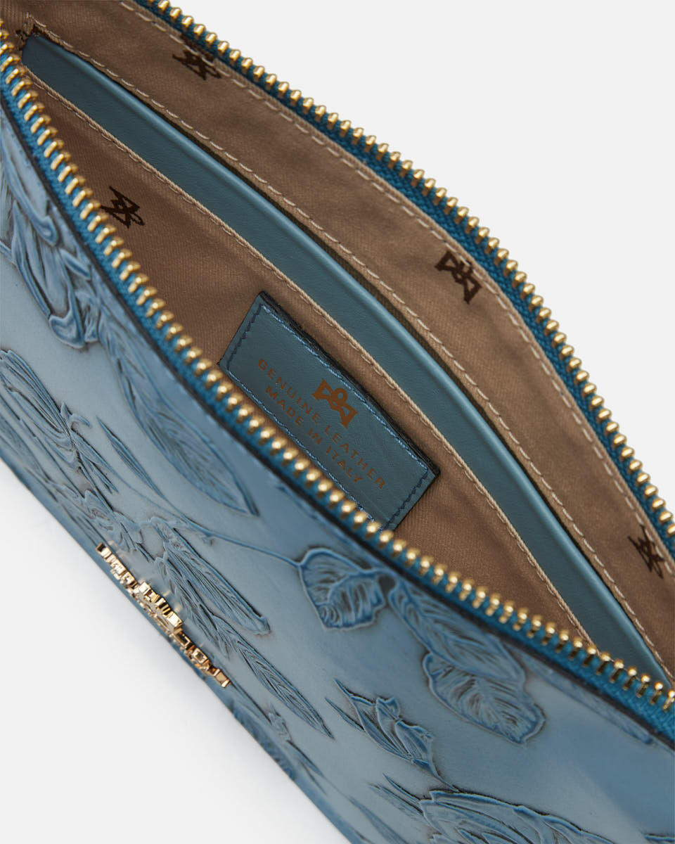 pochette Hellblau  - Handtaschen - Damen Taschen - Tasche - Cuoieria Fiorentina