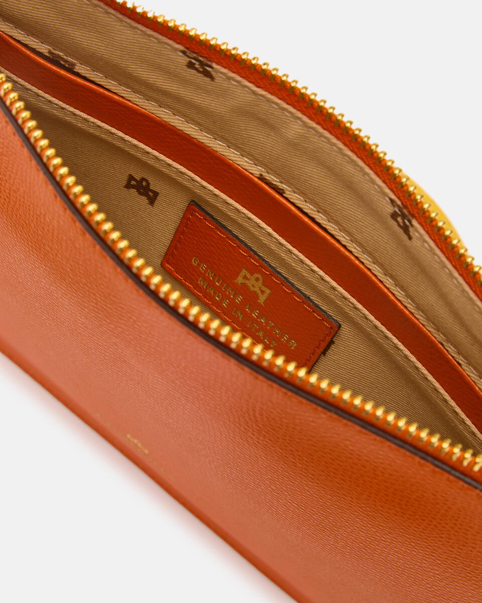 POCHETTE Orange  - Handtaschen - Damen Taschen - Tasche - Cuoieria Fiorentina