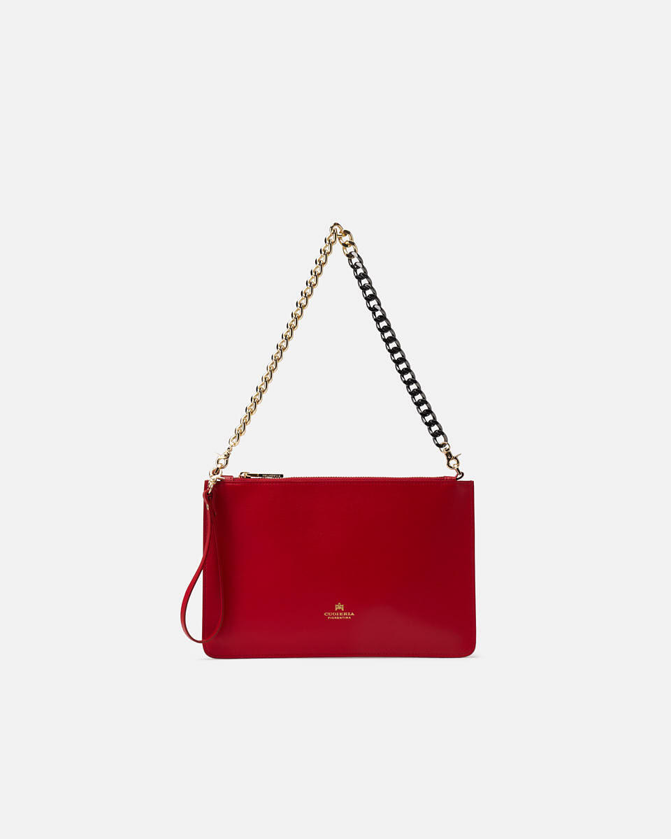 POCHETTE Rot  - Handtaschen - Damen Taschen - Tasche - Cuoieria Fiorentina