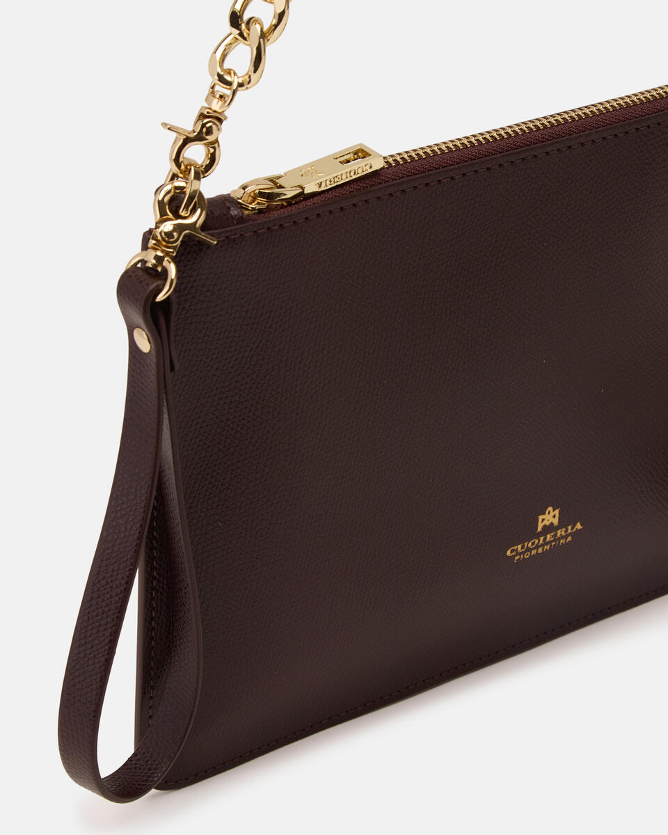 POCHETTE Dunkelbraun  - Handtaschen - Damen Taschen - Tasche - Cuoieria Fiorentina