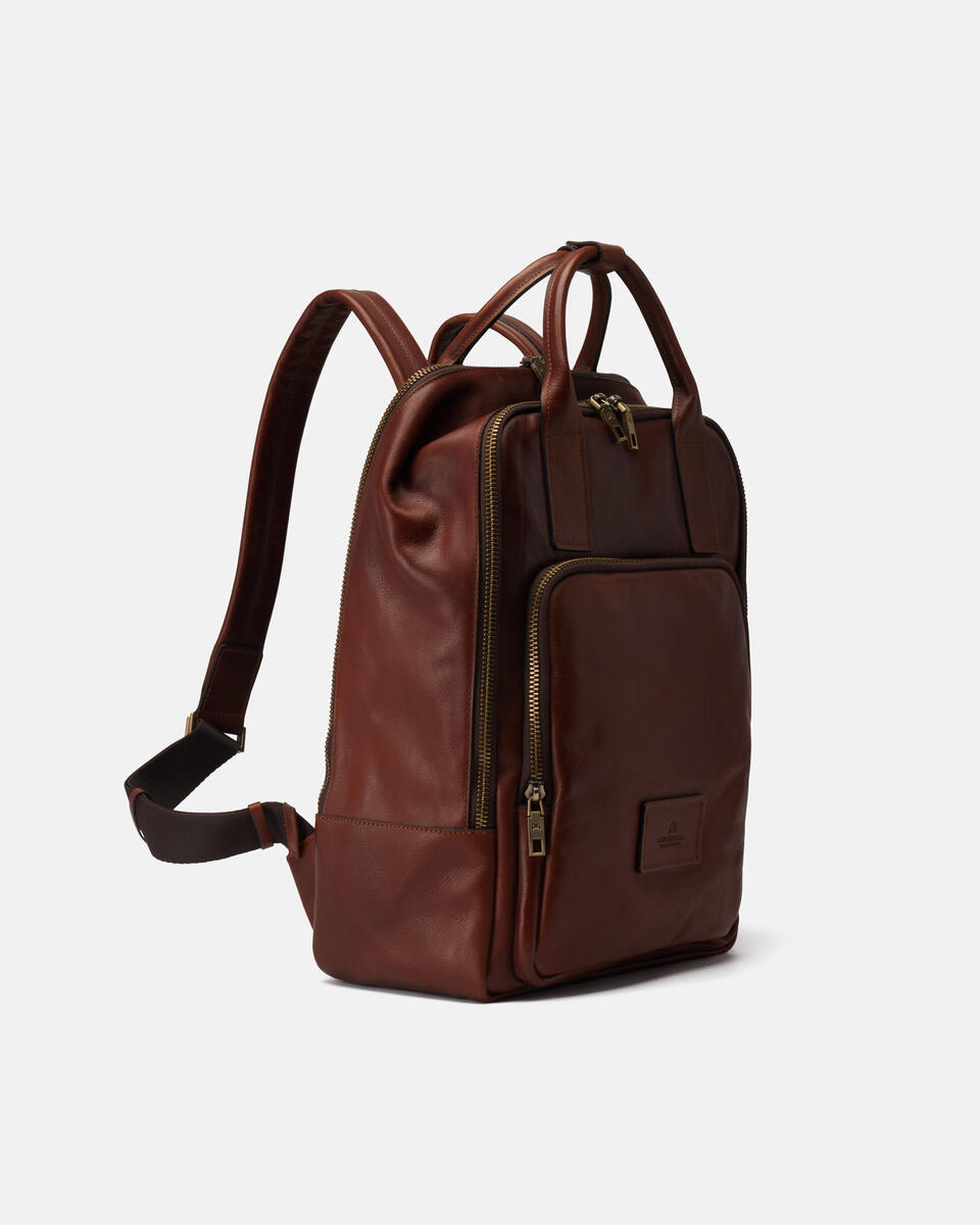 Rucksack für die Arbeit Braun  - Rucksack - Herren Taschen - Tasche - Cuoieria Fiorentina