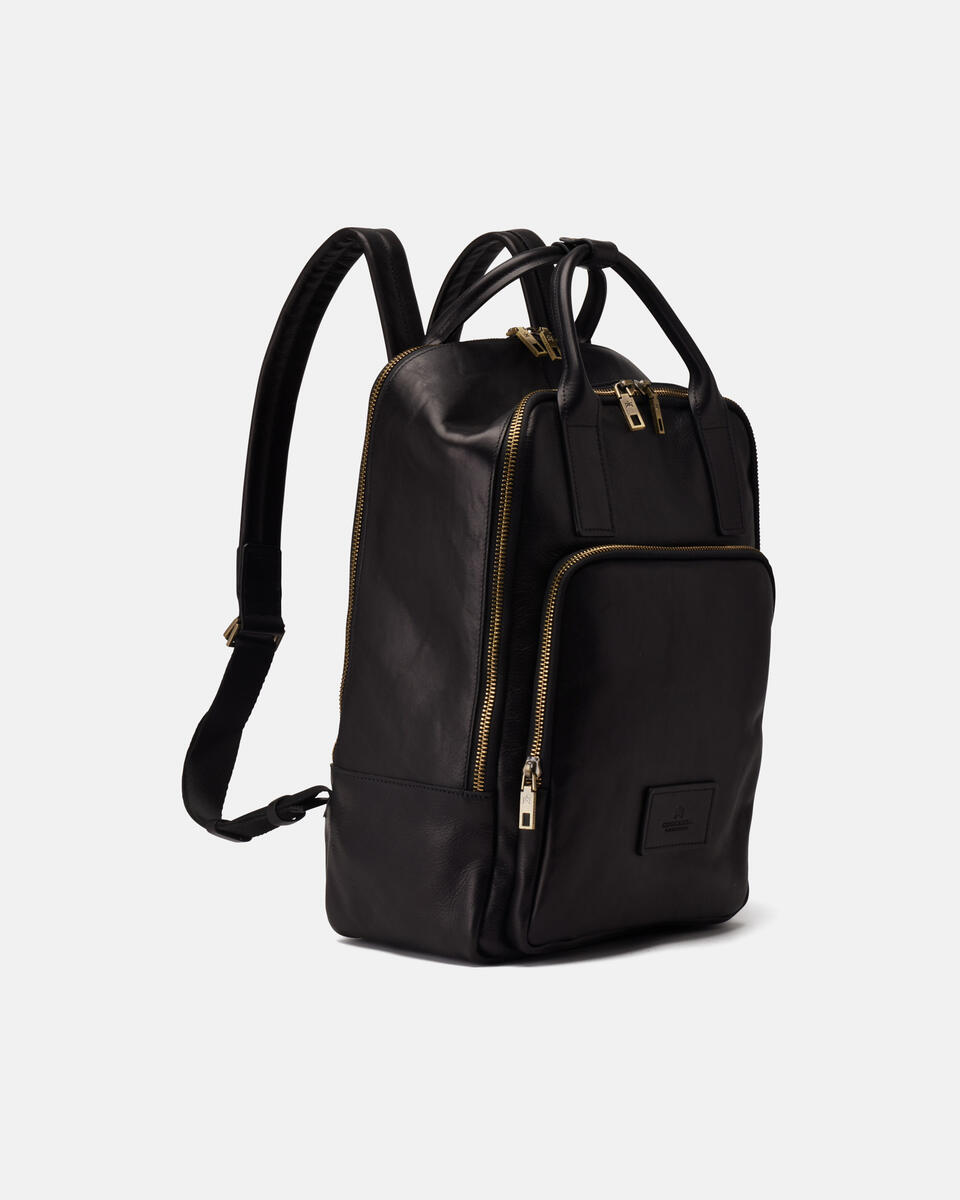 Rucksack für die Arbeit Schwarz  - Rucksack - Herren Taschen - Tasche - Cuoieria Fiorentina