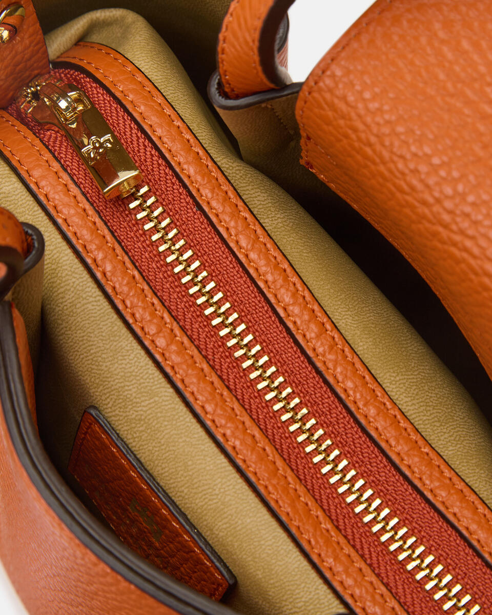 MINI HANDTASCHE Orange  - Mini Bags - Damen Taschen - Tasche - Cuoieria Fiorentina