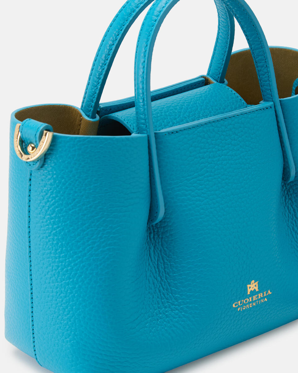 MINI HANDTASCHE Turkis  - Mini Bags - Damen Taschen - Tasche - Cuoieria Fiorentina