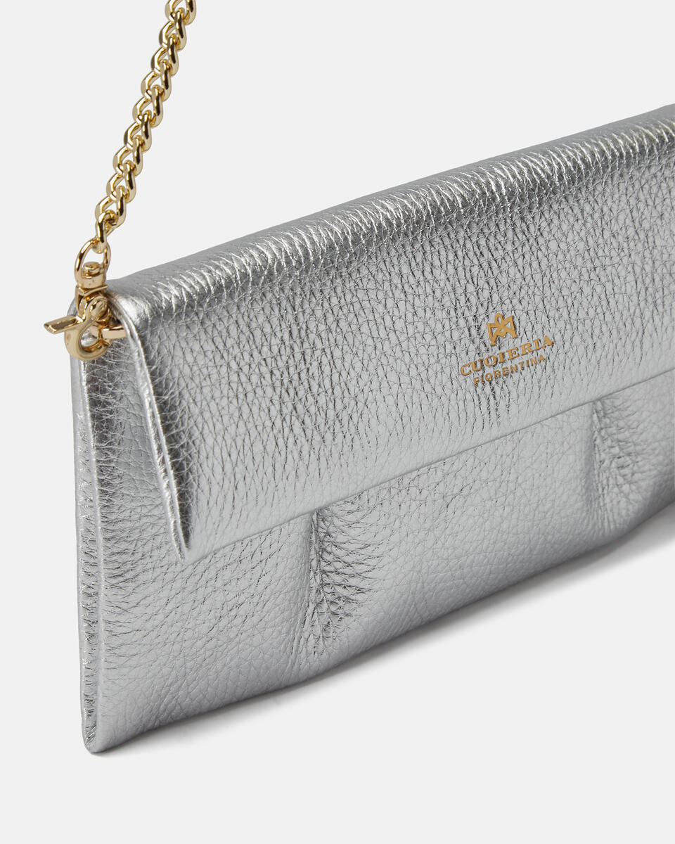 POCHETTE Silber  - Tasche - Special Price - Cuoieria Fiorentina