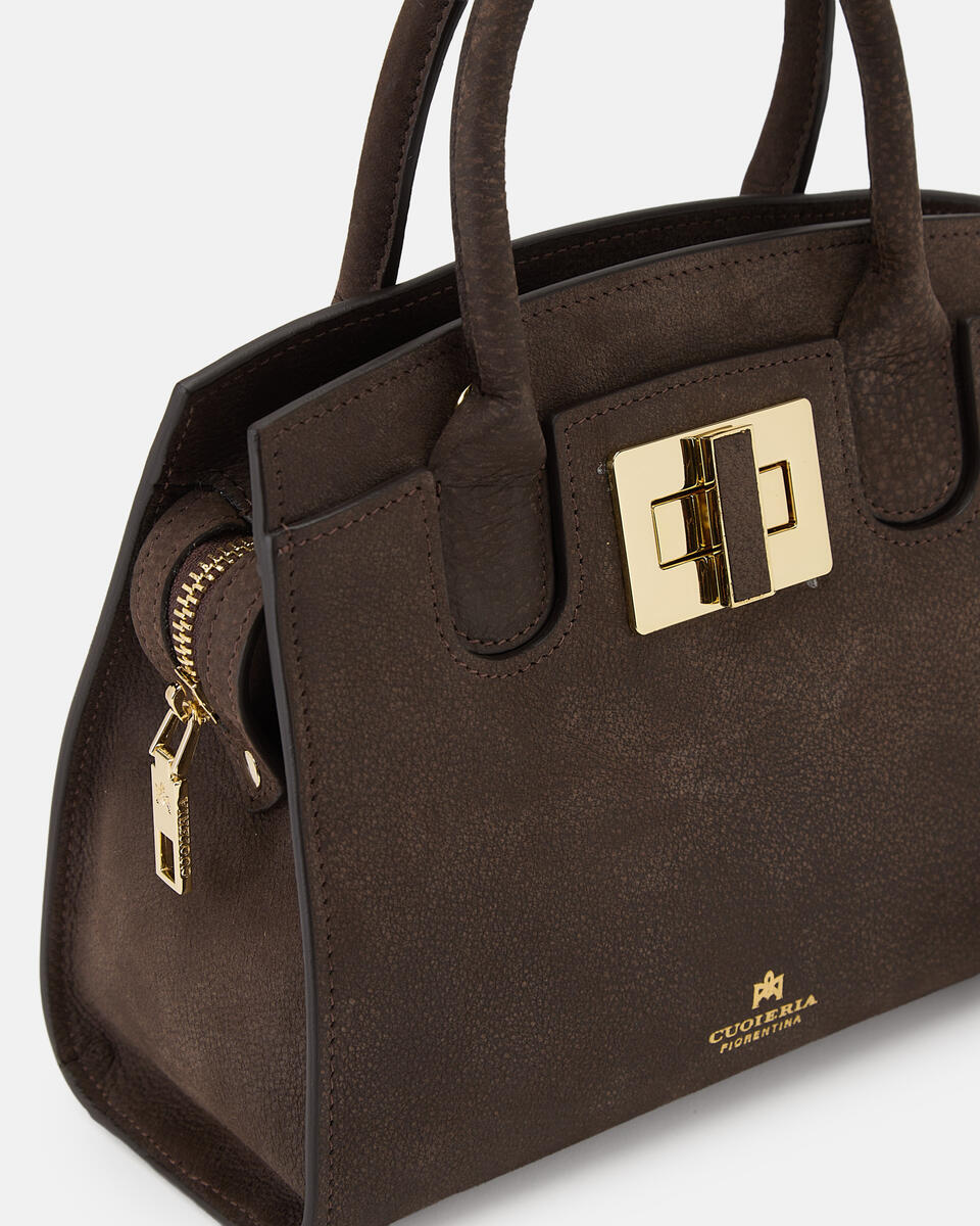 KLEINE HANDTASCHE Schokolade  - Handtaschen - Damen Taschen - Tasche - Cuoieria Fiorentina