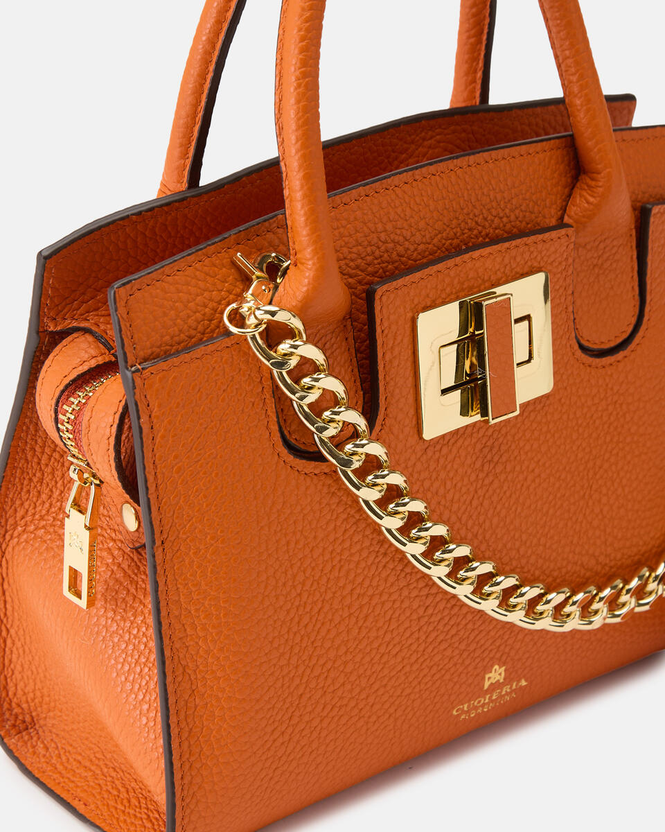 Kleine Handtasche Orange  - Handtaschen - Damen Taschen - Tasche - Cuoieria Fiorentina