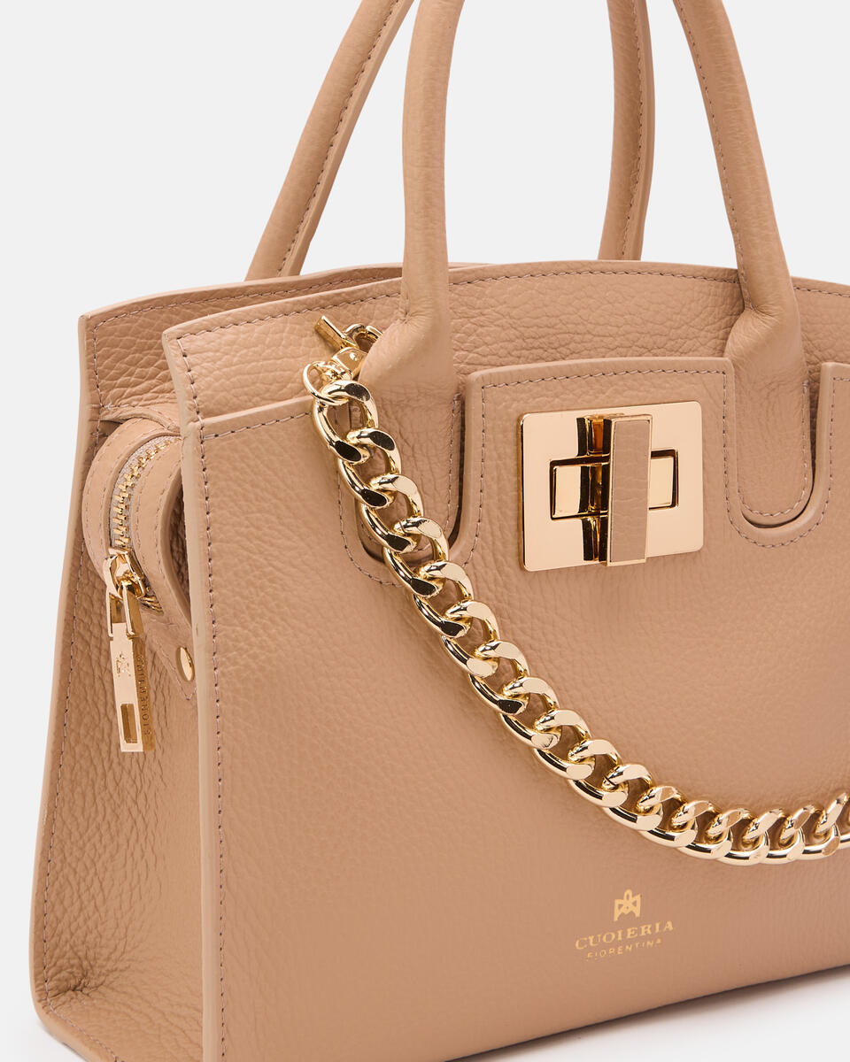 Kleine Handtasche Nude  - Handtaschen - Damen Taschen - Tasche - Cuoieria Fiorentina