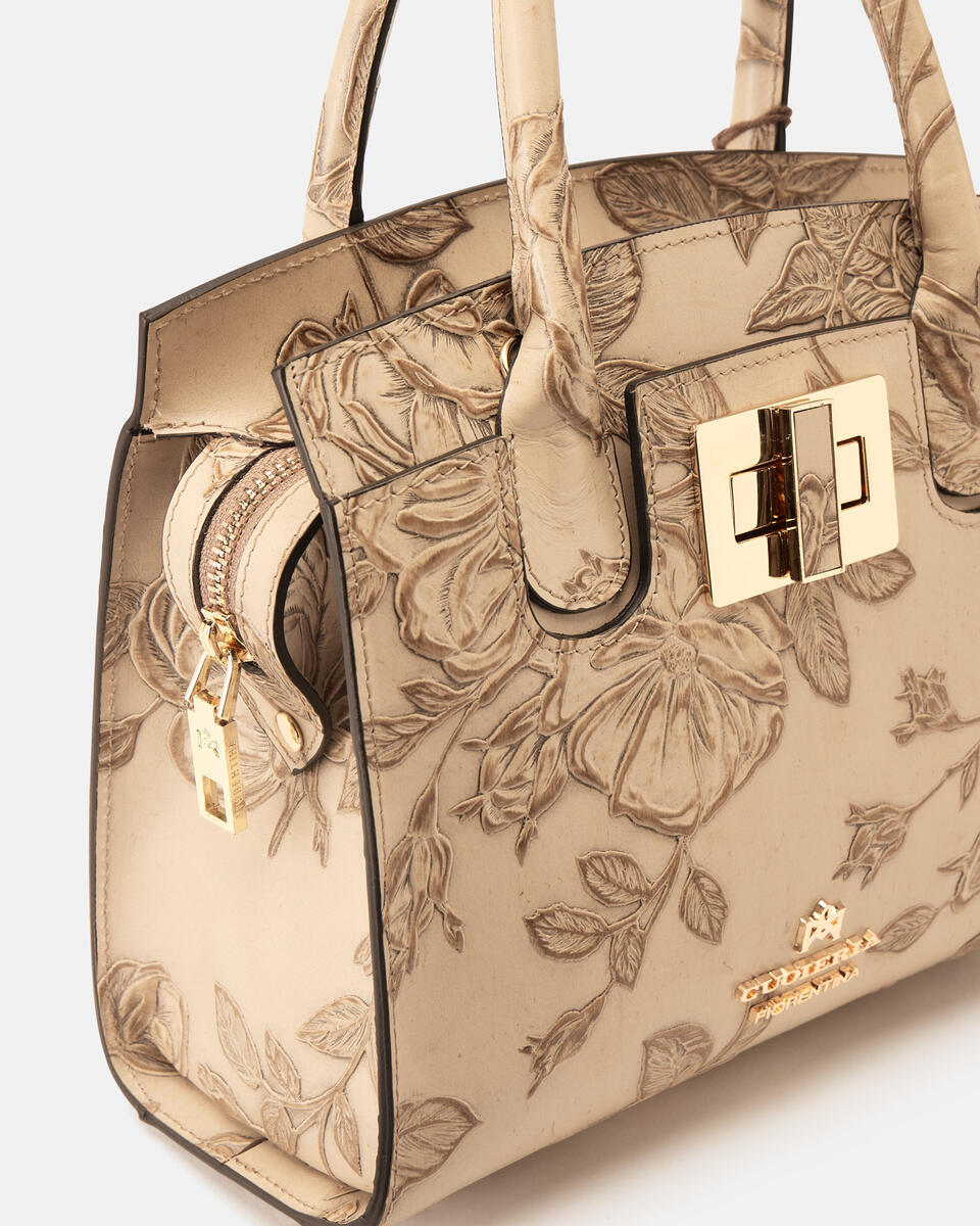 Kleine Handtasche Taupe  - Handtaschen - Damen Taschen - Tasche - Cuoieria Fiorentina