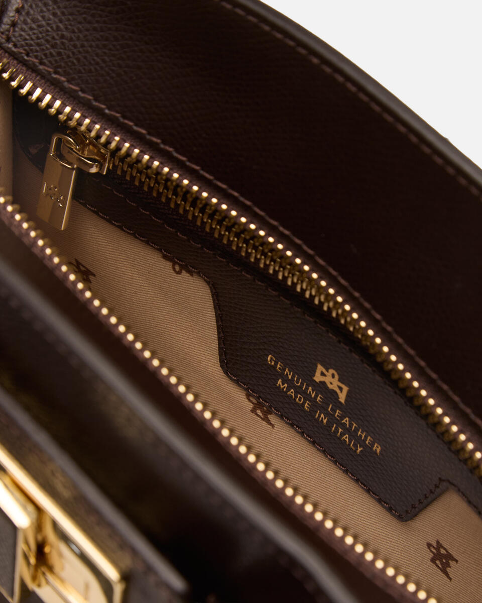 Kleine Handtasche Dunkelbraun  - Handtaschen - Damen Taschen - Tasche - Cuoieria Fiorentina