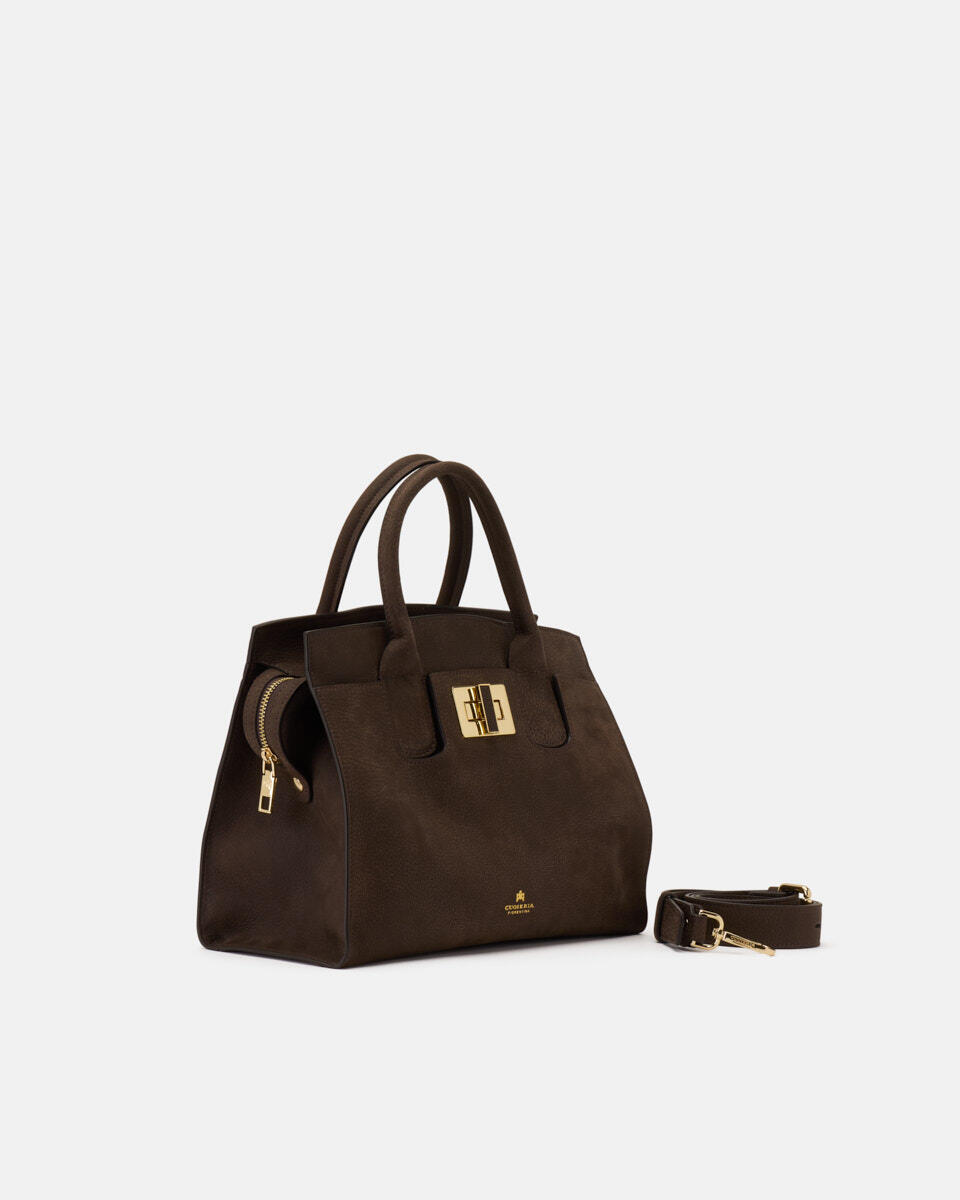 HANDTASCHE Schokolade  - Handtaschen - Damen Taschen - Tasche - Cuoieria Fiorentina