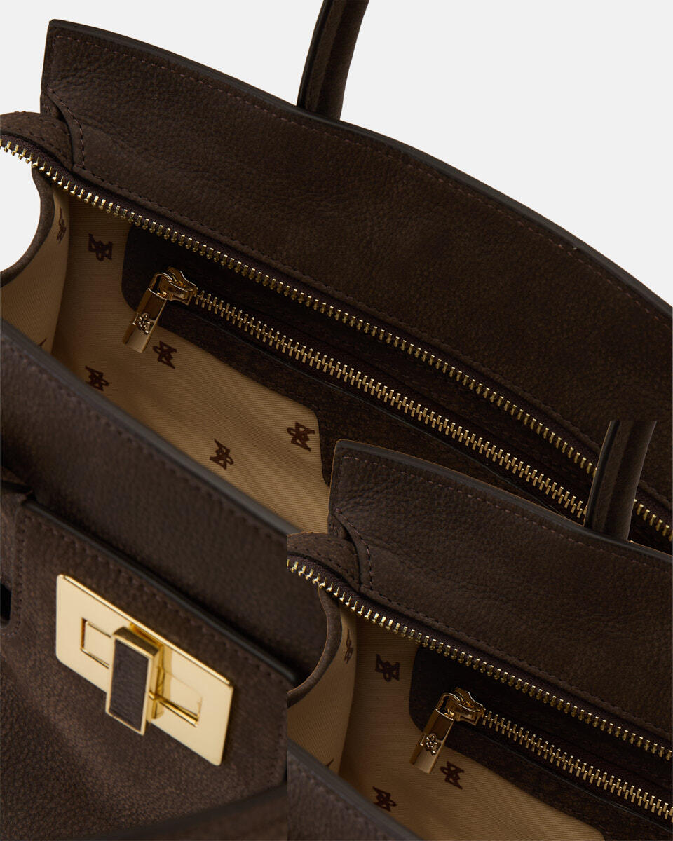 HANDTASCHE Schokolade  - Handtaschen - Damen Taschen - Tasche - Cuoieria Fiorentina