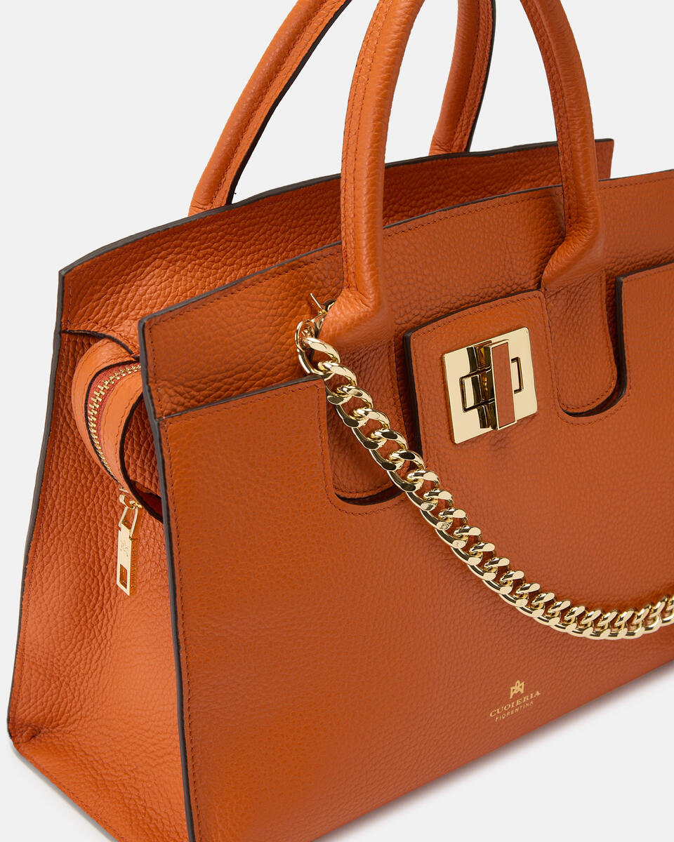 HANDTASCHE Orange  - Handtaschen - Damen Taschen - Tasche - Cuoieria Fiorentina
