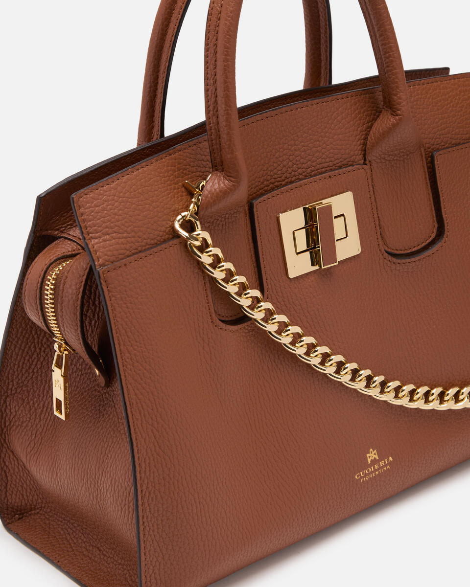 HANDTASCHE Karamell  - Handtaschen - Damen Taschen - Tasche - Cuoieria Fiorentina