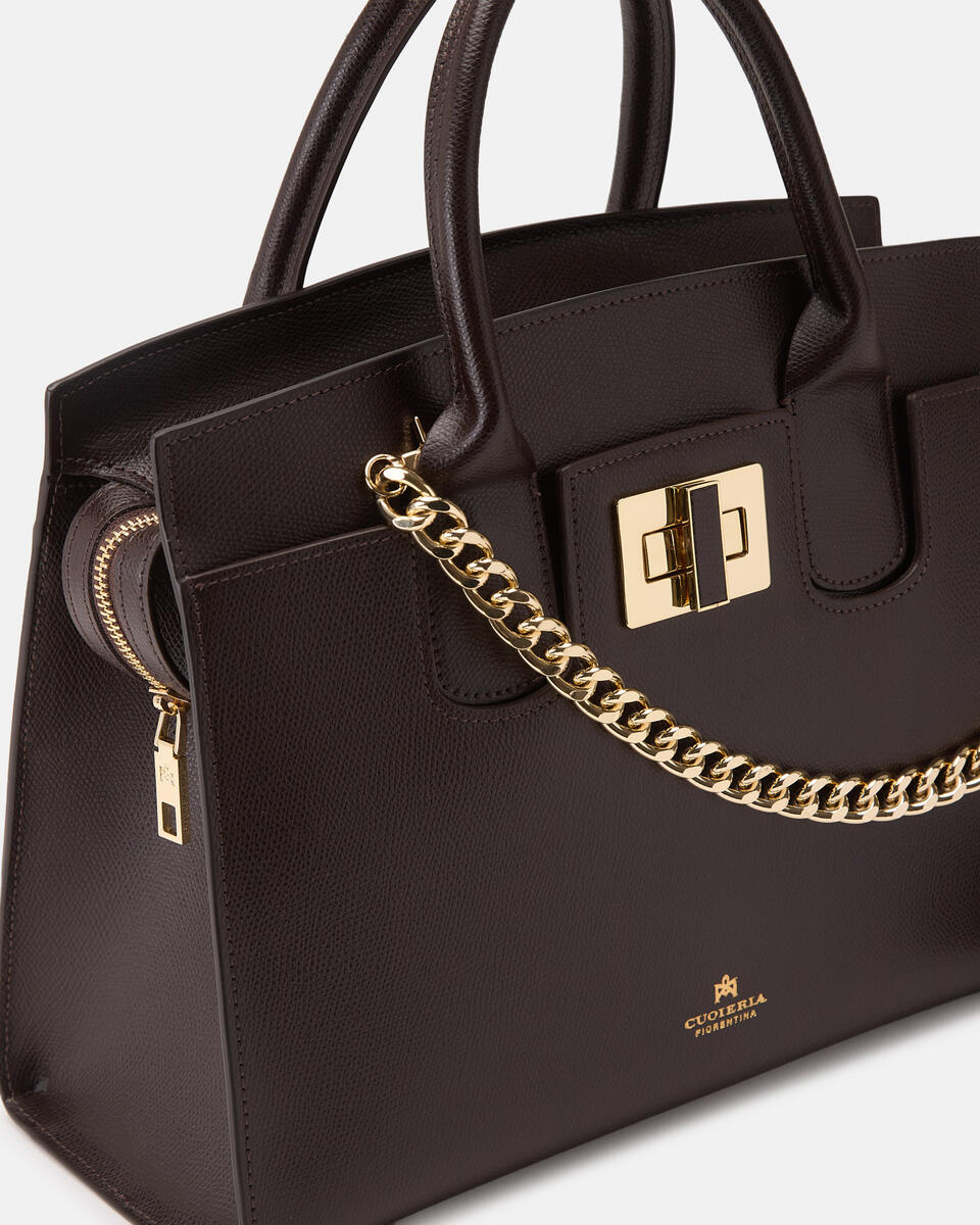 HANDTASCHE Dunkelbraun  - Handtaschen - Damen Taschen - Tasche - Cuoieria Fiorentina