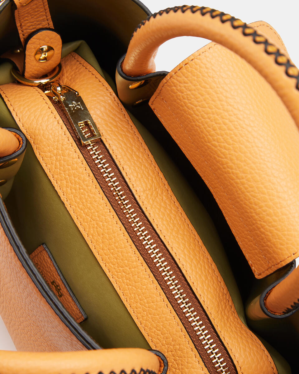 Kleine tote bag Apricot  - Tote Bag - Damen Taschen - Tasche - Cuoieria Fiorentina