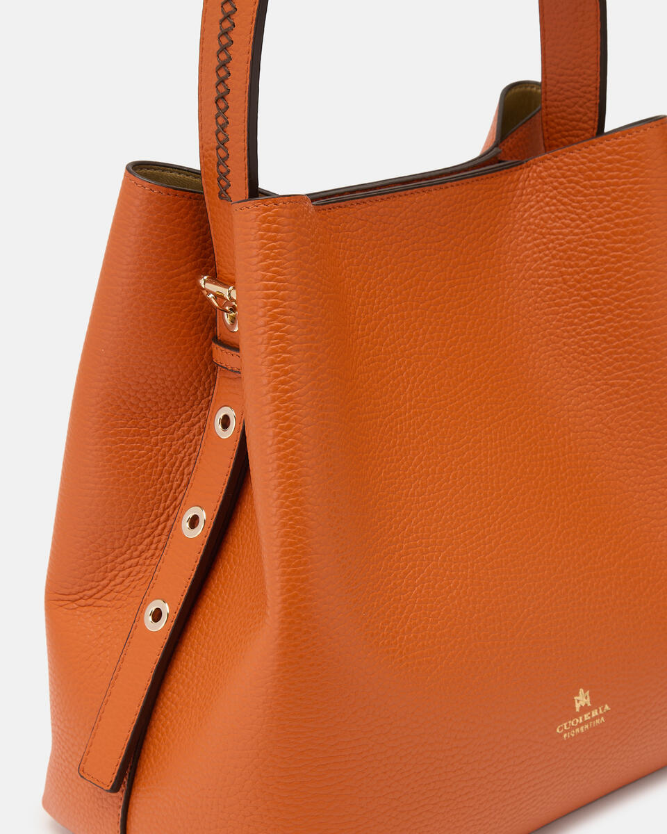 EIMERTASCHE Orange  - Eimertaschen - Damen Taschen - Tasche - Cuoieria Fiorentina