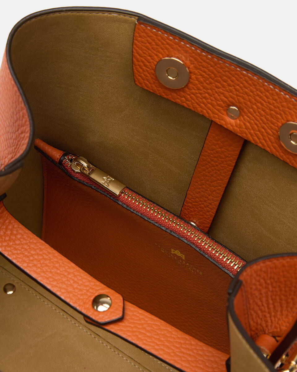 EIMERTASCHE Orange  - Eimertaschen - Damen Taschen - Tasche - Cuoieria Fiorentina