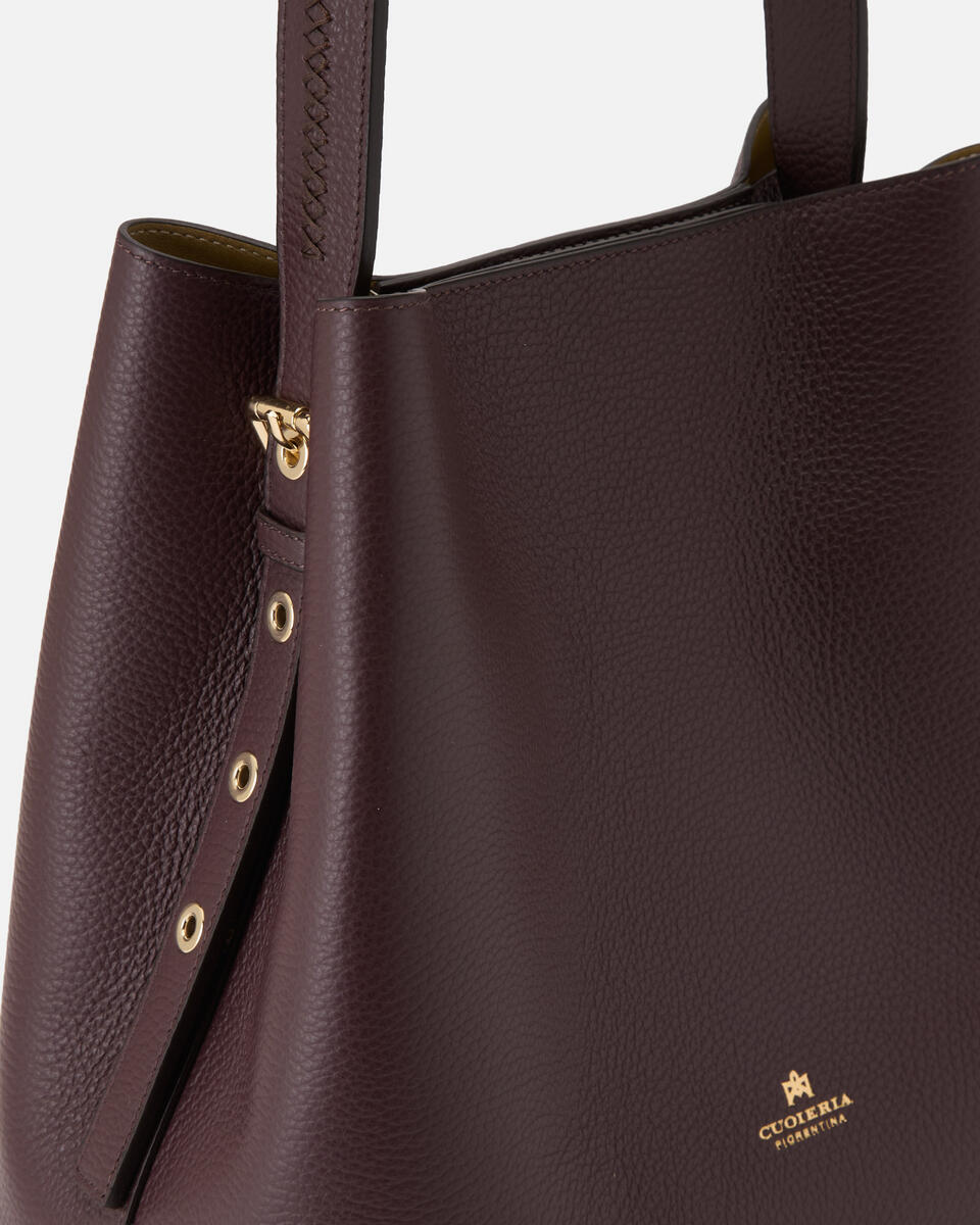 EIMERTASCHE Coffee  - Eimertaschen - Damen Taschen - Tasche - Cuoieria Fiorentina
