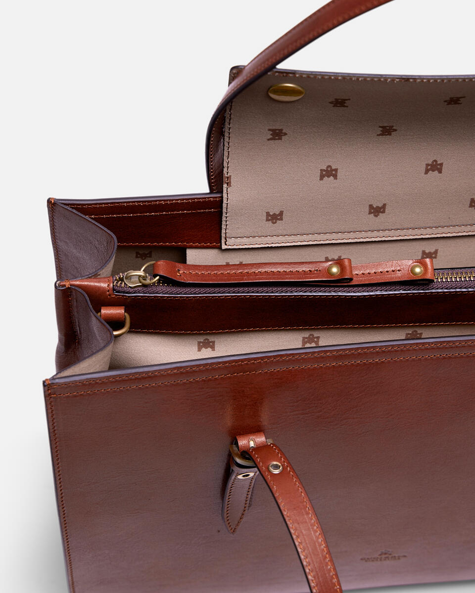EINKAUFSTASCHE Braun  - Einkauftasche - Damen Taschen - Tasche - Cuoieria Fiorentina