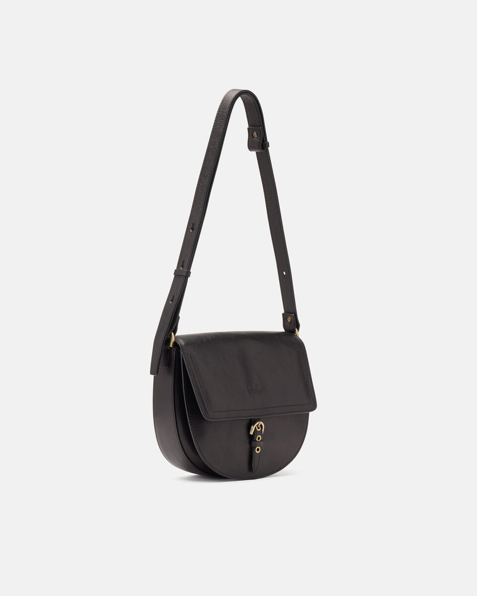 SADDLE BAG Schwarz  - Messanger - Damen Taschen - Tasche - Cuoieria Fiorentina