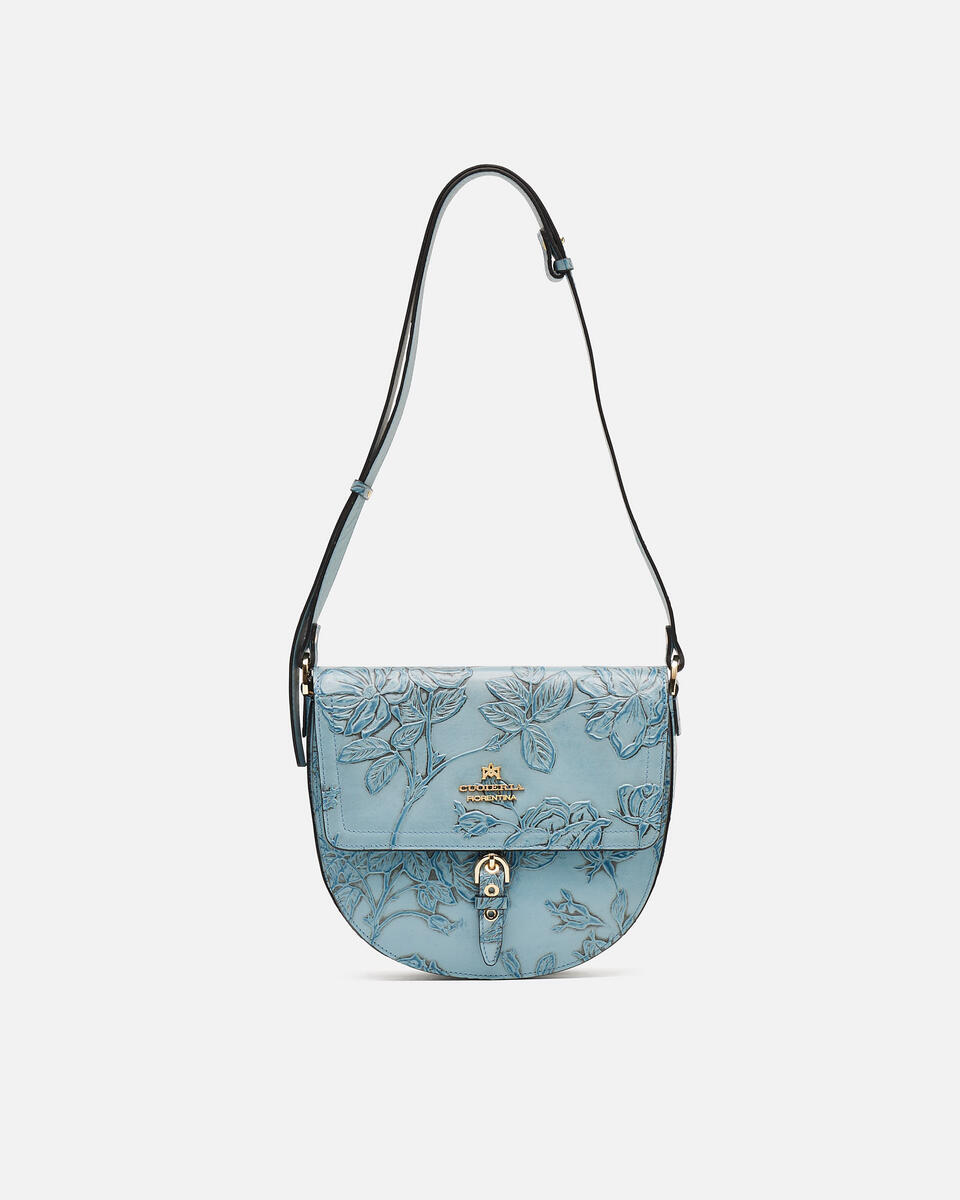 SADDLE BAG Hellblau  - Messanger - Damen Taschen - Tasche - Cuoieria Fiorentina