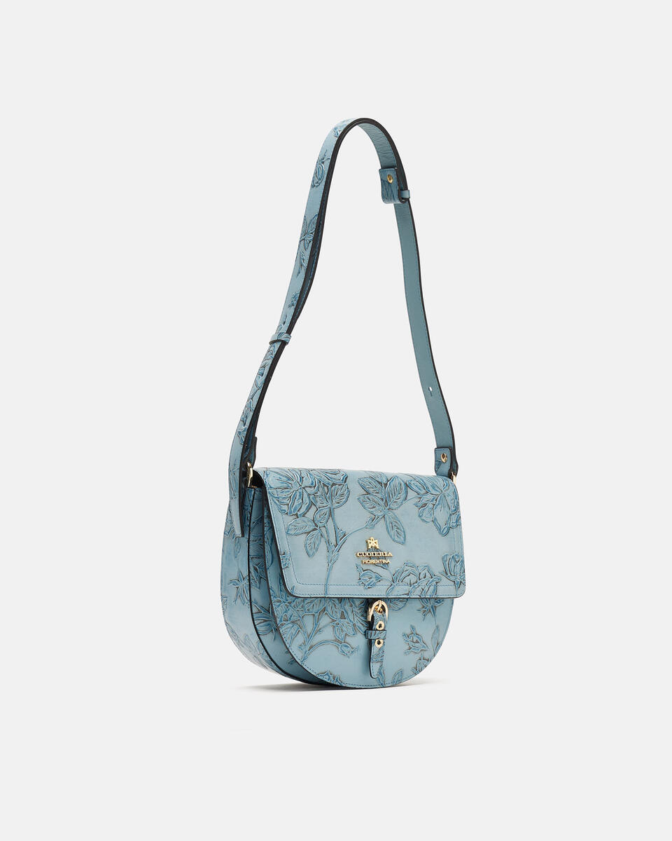 SADDLE BAG Hellblau  - Messanger - Damen Taschen - Tasche - Cuoieria Fiorentina