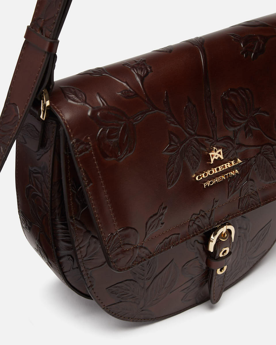 SADDLE BAG Mahagoni  - Messanger - Damen Taschen - Tasche - Cuoieria Fiorentina