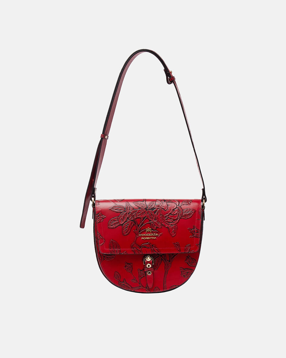 SADDLE BAG Rot  - Messanger - Damen Taschen - Tasche - Cuoieria Fiorentina