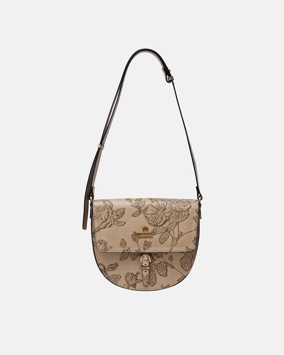 SADDLE BAG Taupe  - Messanger - Damen Taschen - Tasche - Cuoieria Fiorentina