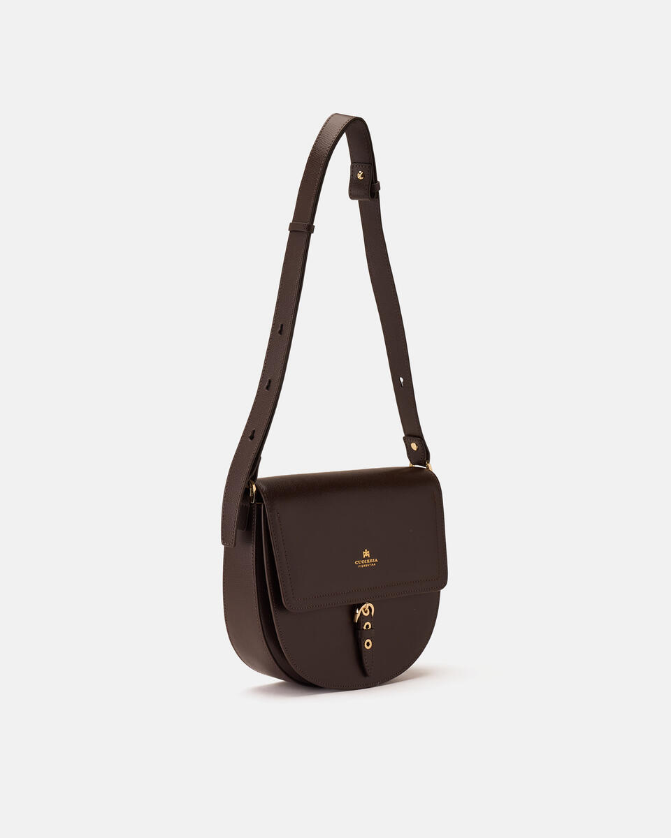 SADDLE BAG Dunkelbraun  - Messanger - Damen Taschen - Tasche - Cuoieria Fiorentina
