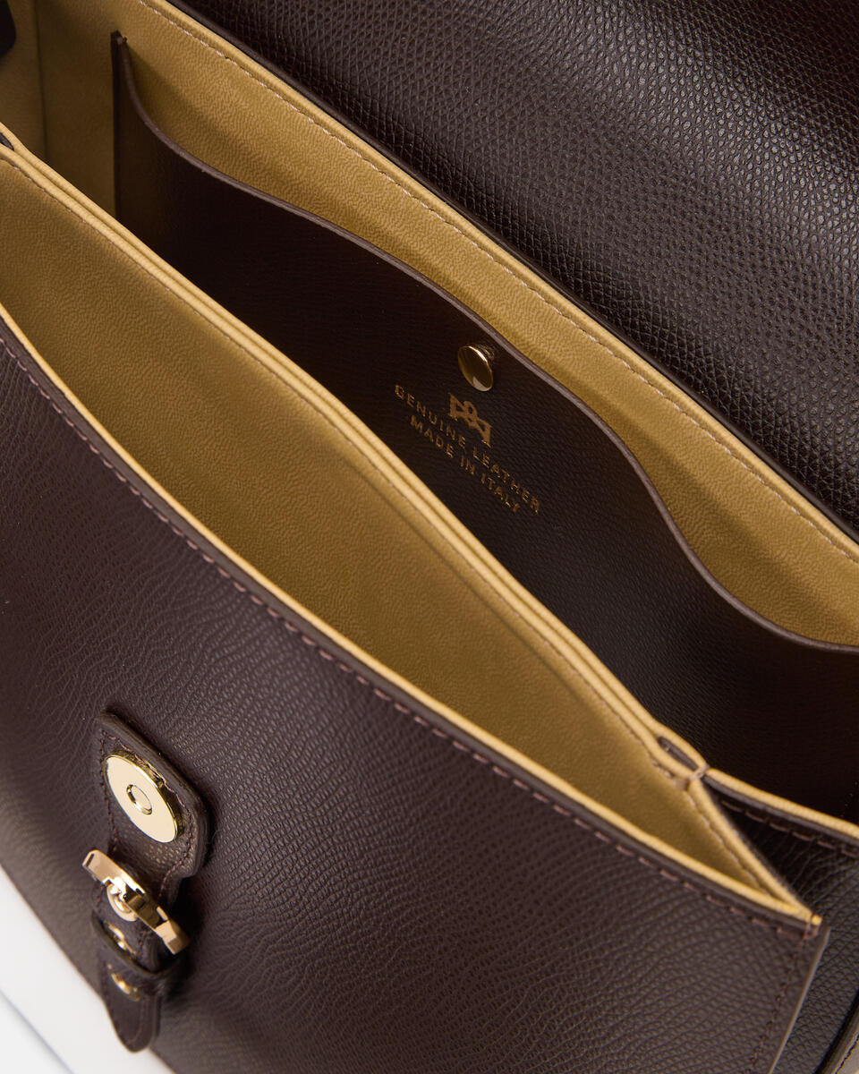 SADDLE BAG Dunkelbraun  - Messanger - Damen Taschen - Tasche - Cuoieria Fiorentina