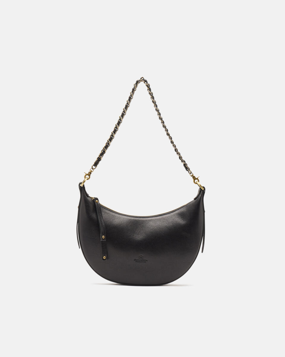 HOBO BAG Schwarz  - Schultertaschen - Damen Taschen - Tasche - Cuoieria Fiorentina