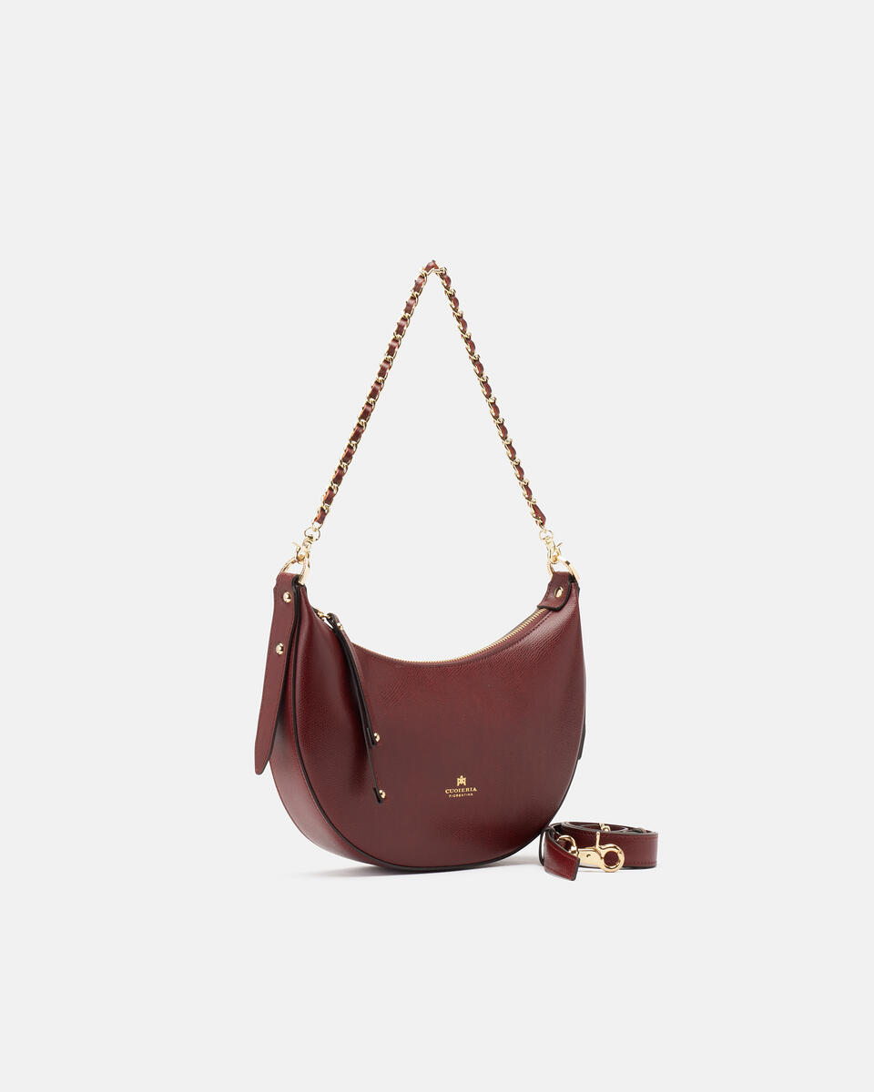 Hobo Bordeaux  - Schultertaschen - Damen Taschen - Tasche - Cuoieria Fiorentina