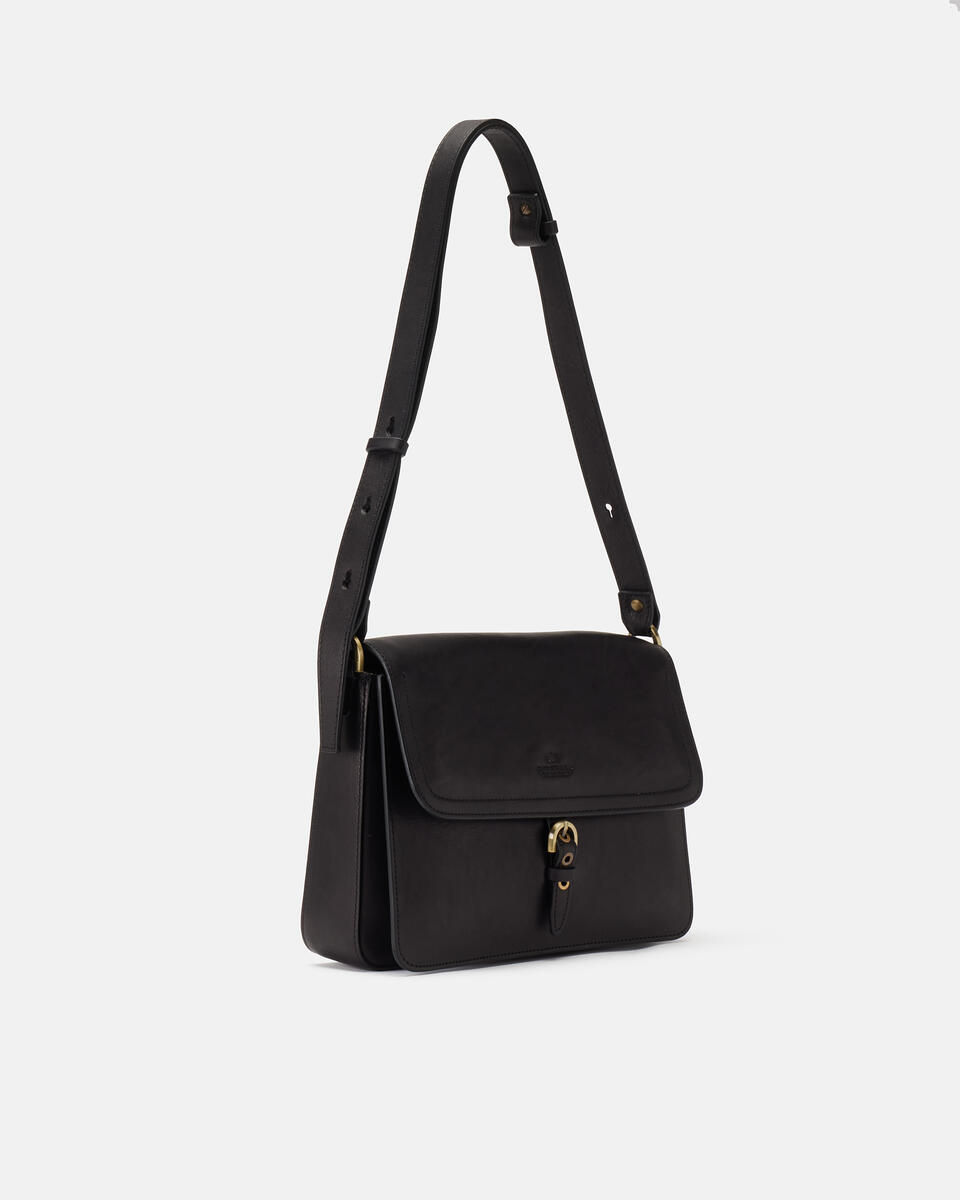 MESSENGER Schwarz  - Messanger - Damen Taschen - Tasche - Cuoieria Fiorentina