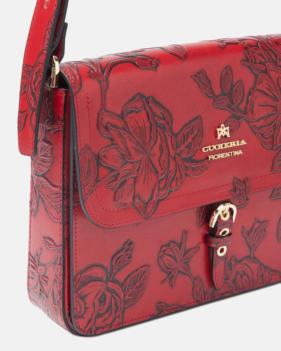 MESSENGER Rot  - Messanger - Damen Taschen - Tasche - Cuoieria Fiorentina