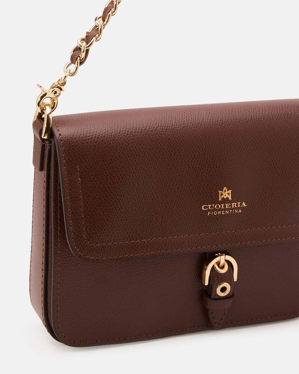 FLAP BAG Schokolade  - Mini Bags - Damen Taschen - Tasche - Cuoieria Fiorentina