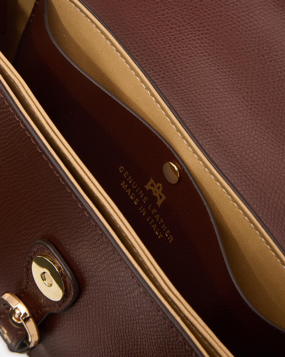 FLAP BAG Schokolade  - Mini Bags - Damen Taschen - Tasche - Cuoieria Fiorentina