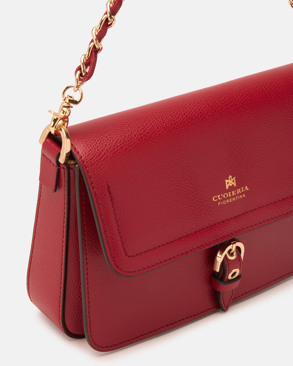 FLAP BAG Cherry  - Cuoieria Fiorentina