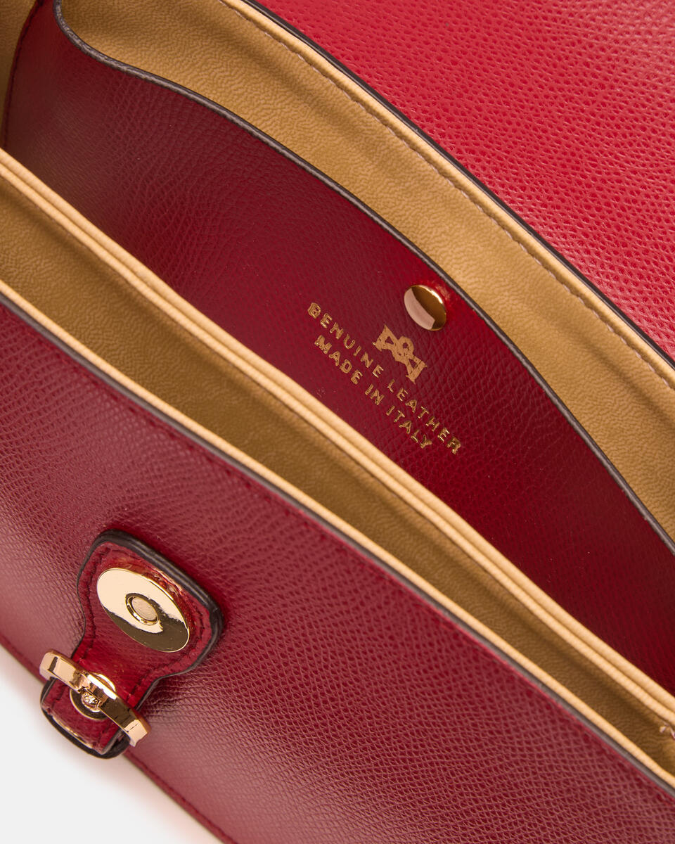 FLAP BAG Cherry  - Cuoieria Fiorentina