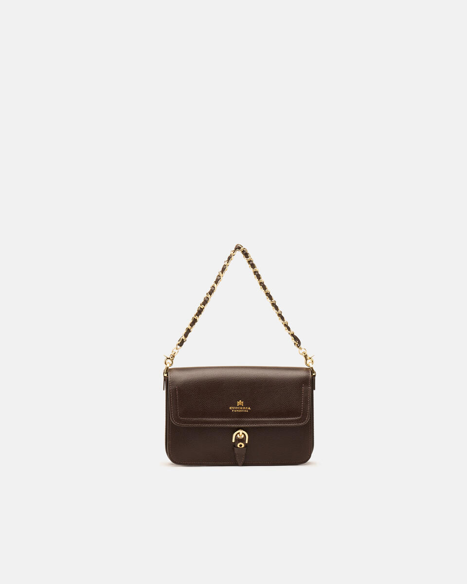 FLAP BAG Dunkelbraun  - Cuoieria Fiorentina