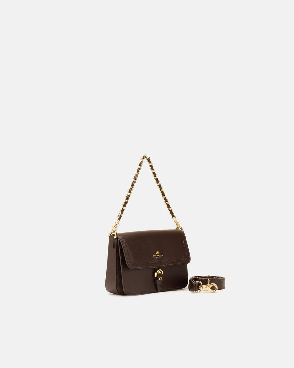 FLAP BAG Dunkelbraun  - Cuoieria Fiorentina