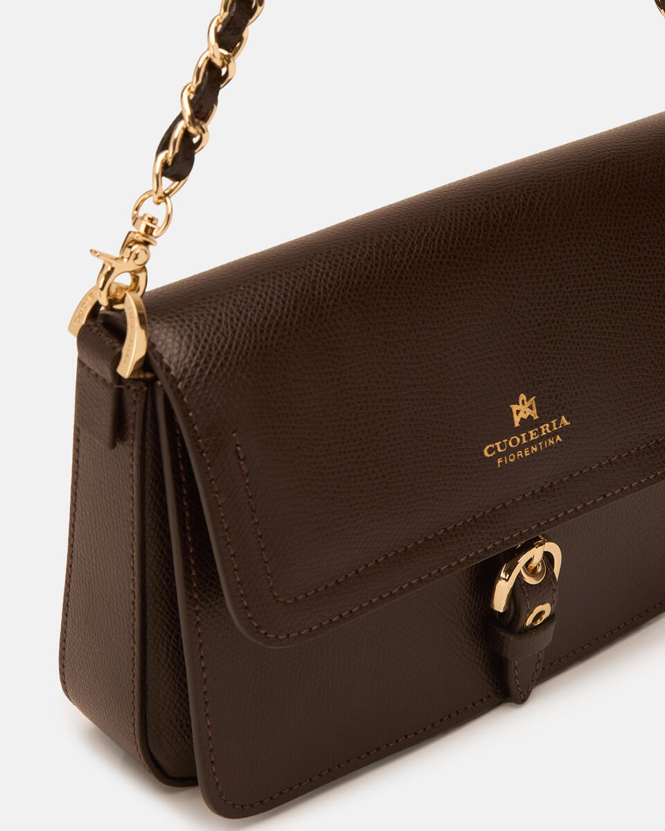 FLAP BAG Dunkelbraun  - Cuoieria Fiorentina